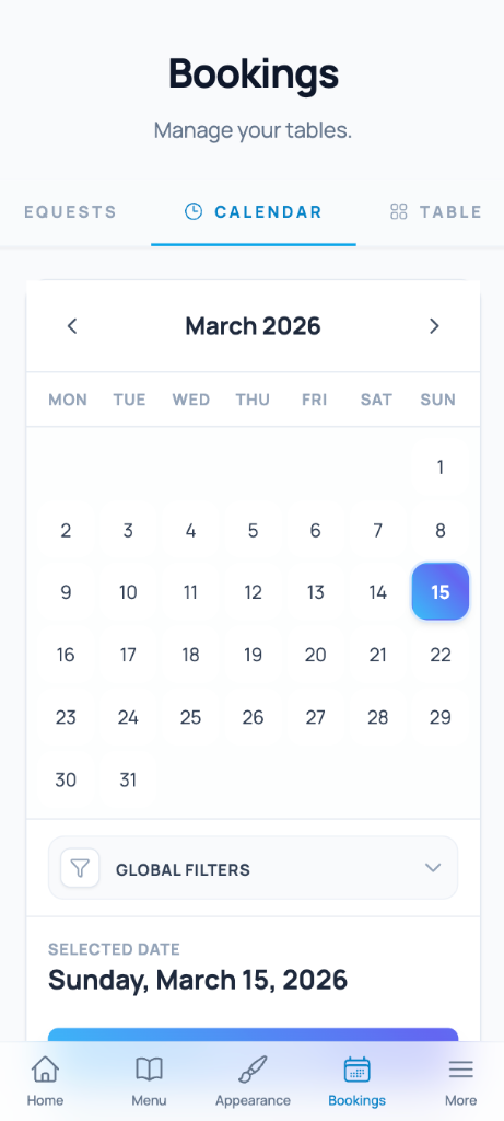 Deskbay online table reservation system